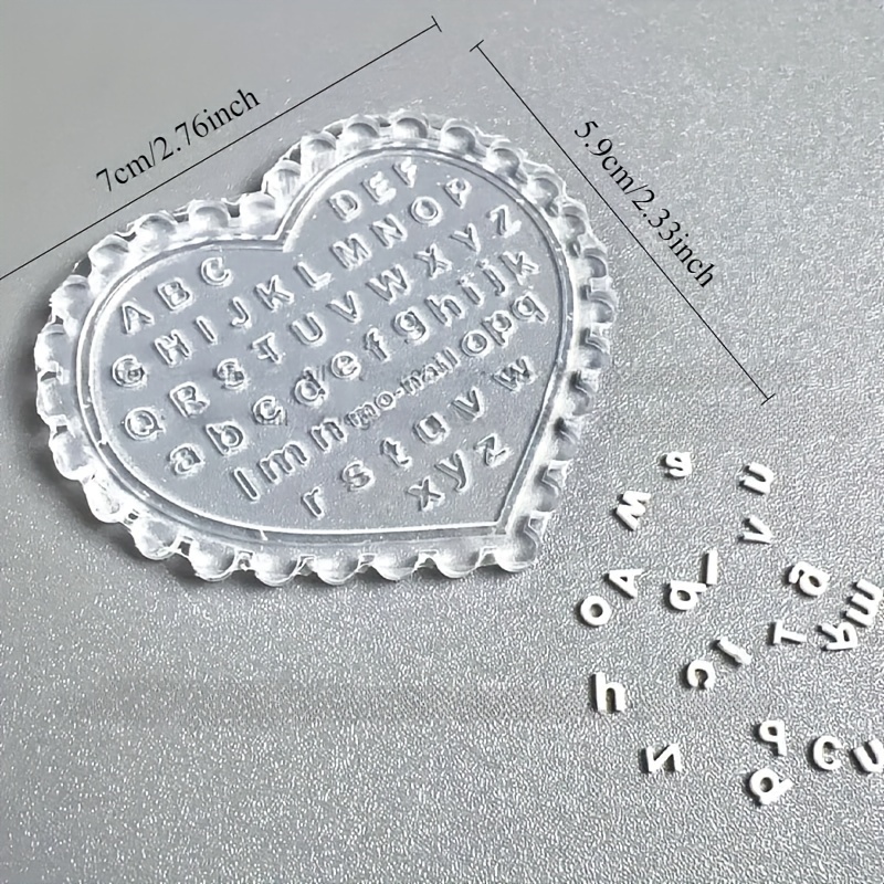 Resin Art Alphabet - 1 adet Kendi Yapımı Tırnak Sanatı