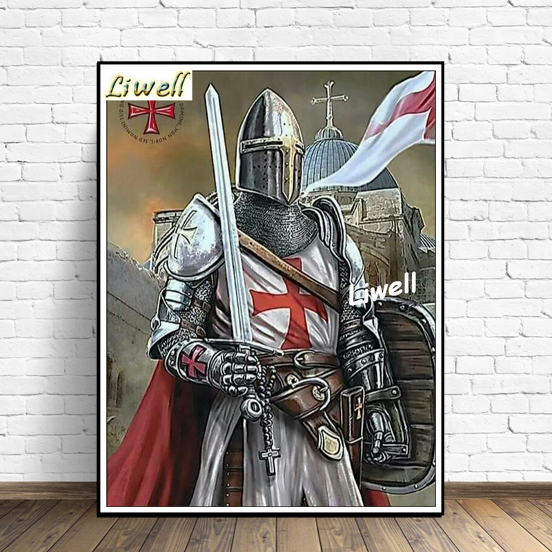 5d şövalye Templar savaşçı mes - Resin Art Wallpaper incelemesi ve fiyatı