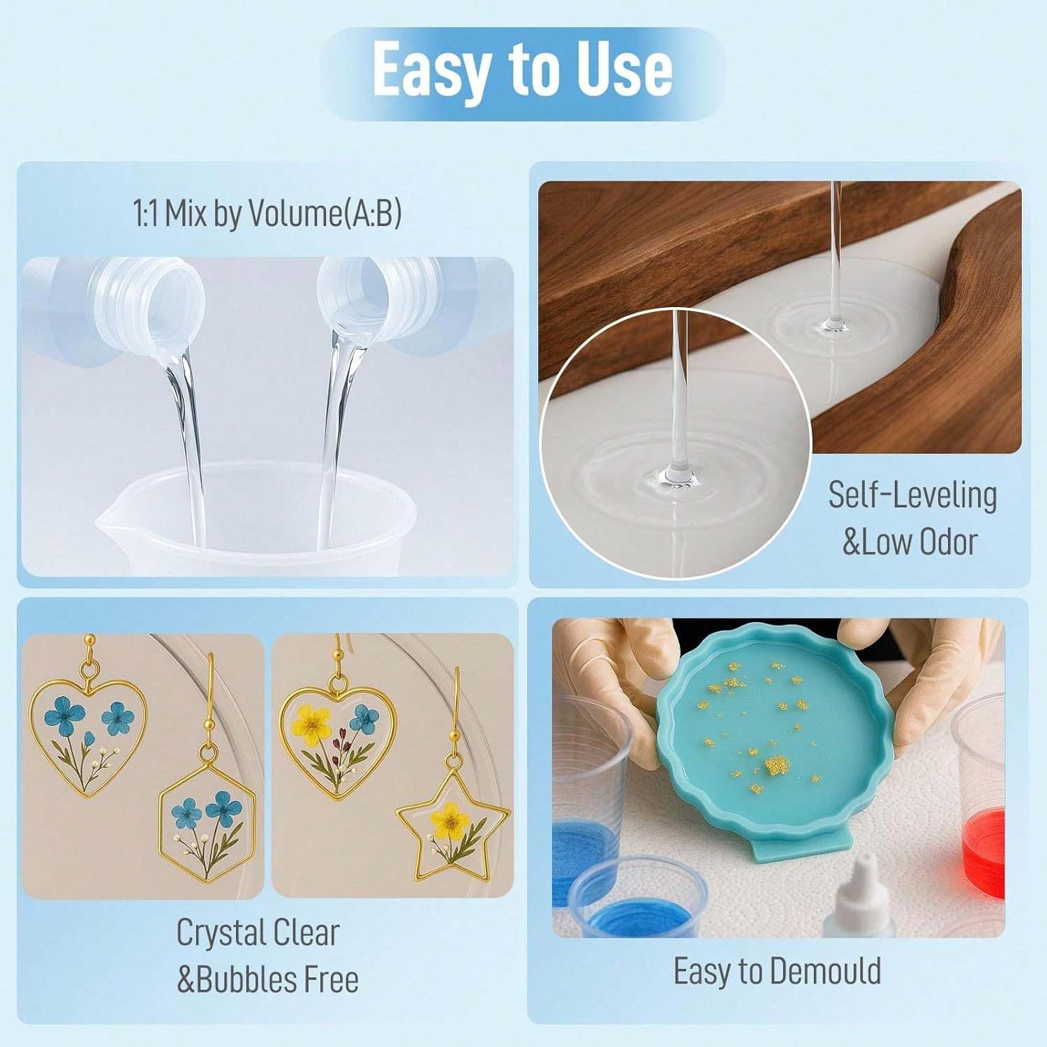 Kristal Berraklığında Epoksi R - Resin Art Work incelemesi ve fiyatı