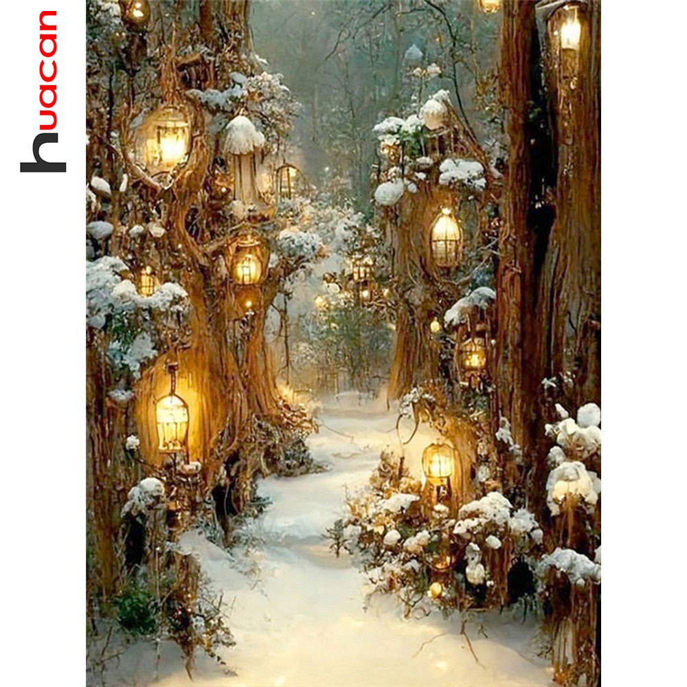 Huacan Diy Elmas Mozaik Kış Ma - Resin Art Wallpaper incelemesi ve fiyatı