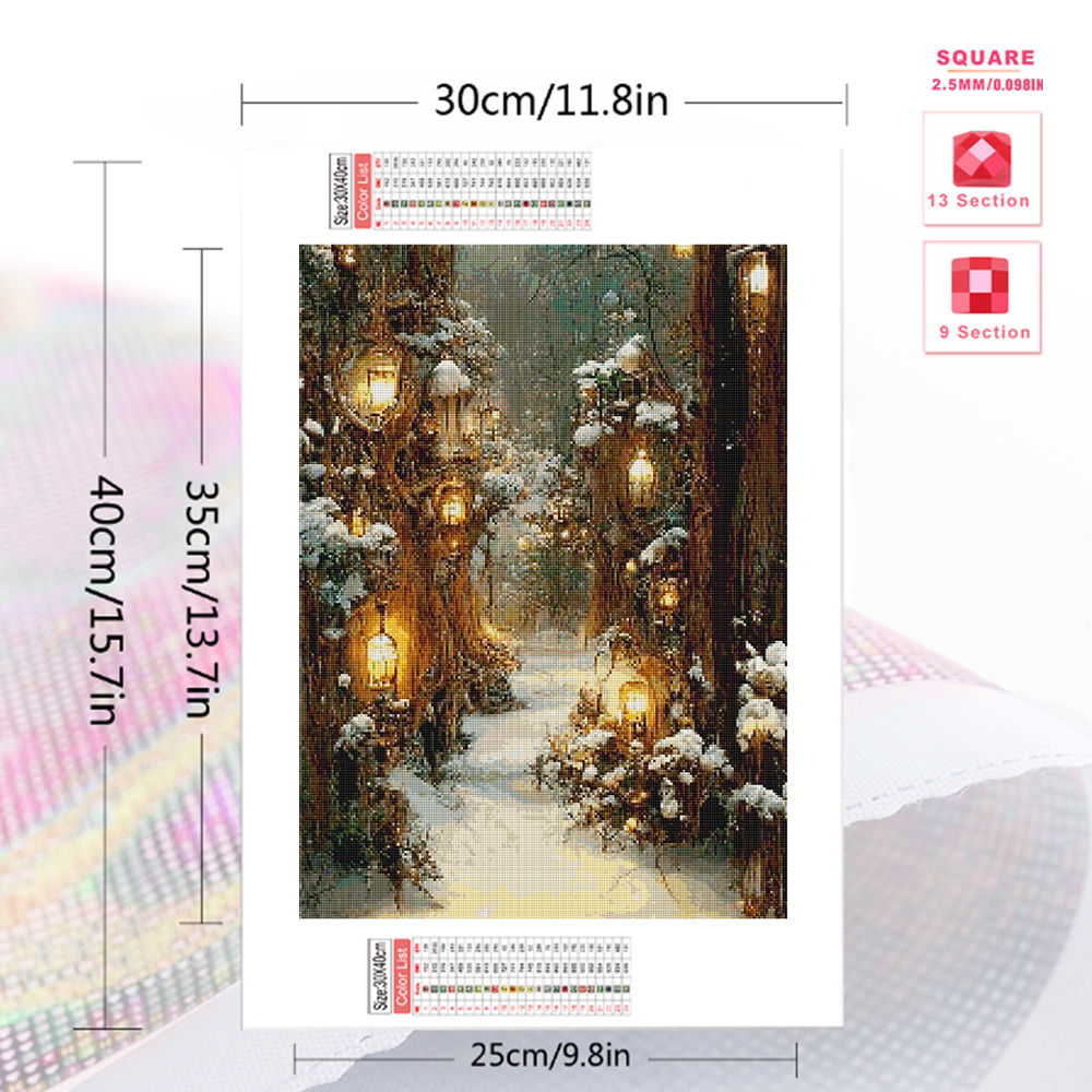 Huacan Diy Elmas Mozaik Kış Ma - Resin Art Wallpaper incelemesi ve fiyatı