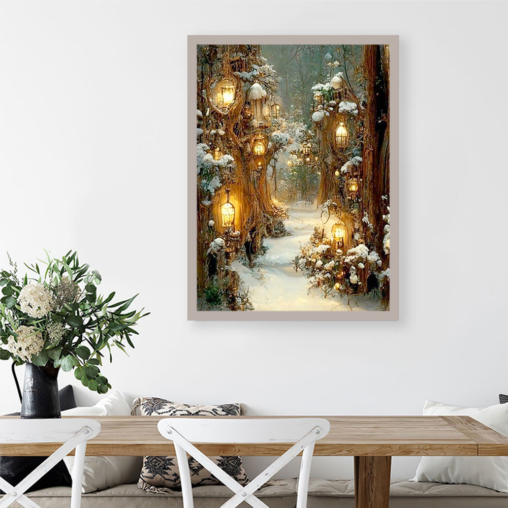 Huacan Diy Elmas Mozaik Kış Ma - Resin Art Wallpaper incelemesi ve fiyatı