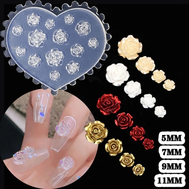 3D Gül Çiçek Tırnak Sanat Süsl - Resin Art Rose incelemesi ve fiyatı