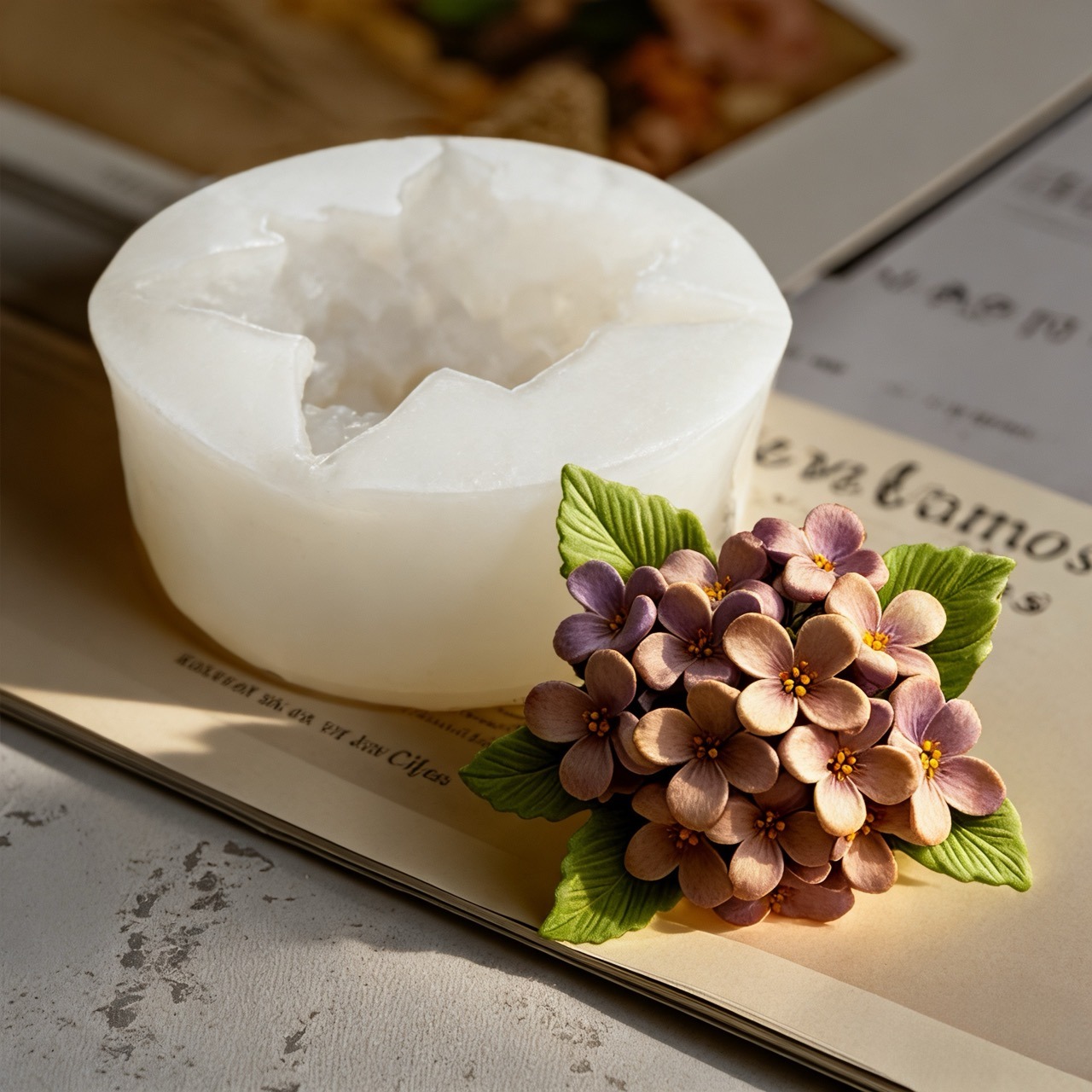 2 Parçalı 3D Gül ve Leylak Sil - Resin Art Rose incelemesi ve fiyatı