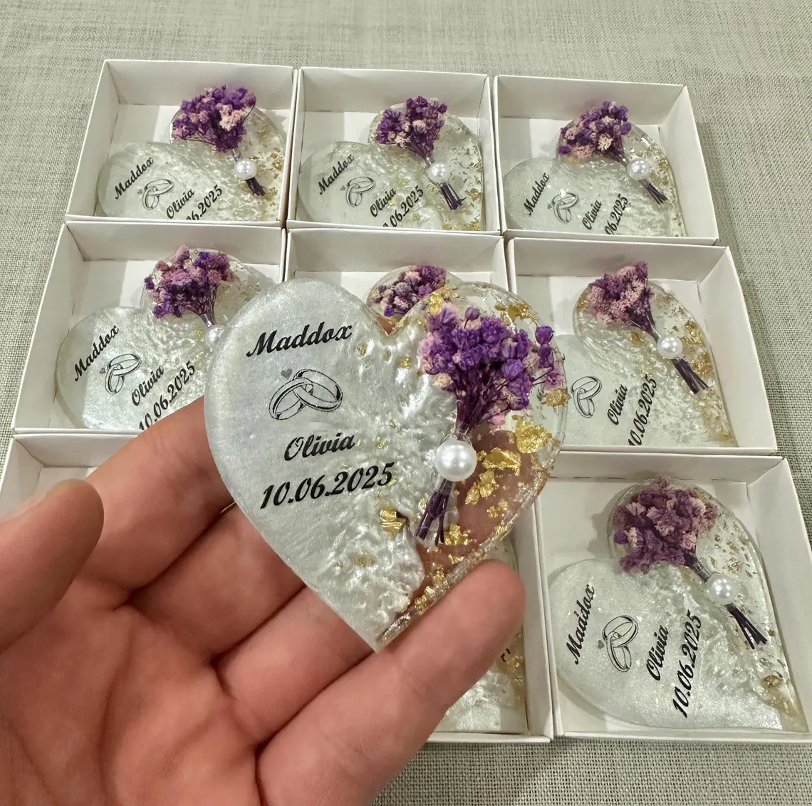 Kişiye Özel Düğün Hediyesi Mık - Resin Art Baby incelemesi ve fiyatı